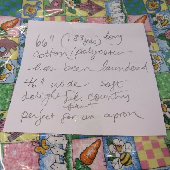 Country Cute FABRIC cotton polyester blend 66x46" (1.38 yards) birdhouses - Picture 2 of 7